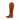 Texano donna color cuoio in ecopelle King of Hearts D8183