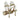 Slingback allacciata donna King of Hearts oro
