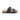 Ciabatta con doppia fascia in pelle nera Donna 1758D Free Life