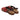 Sandalo da Donna in pelle lux 2575 rosso/t.moro