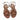 Sandalo basso in camoscio con paillettes Donna LEJADE 3720 tabacco
