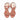 Sandalo basso con paillettes in camoscio mattone Donna LEJADE 3737 papaya