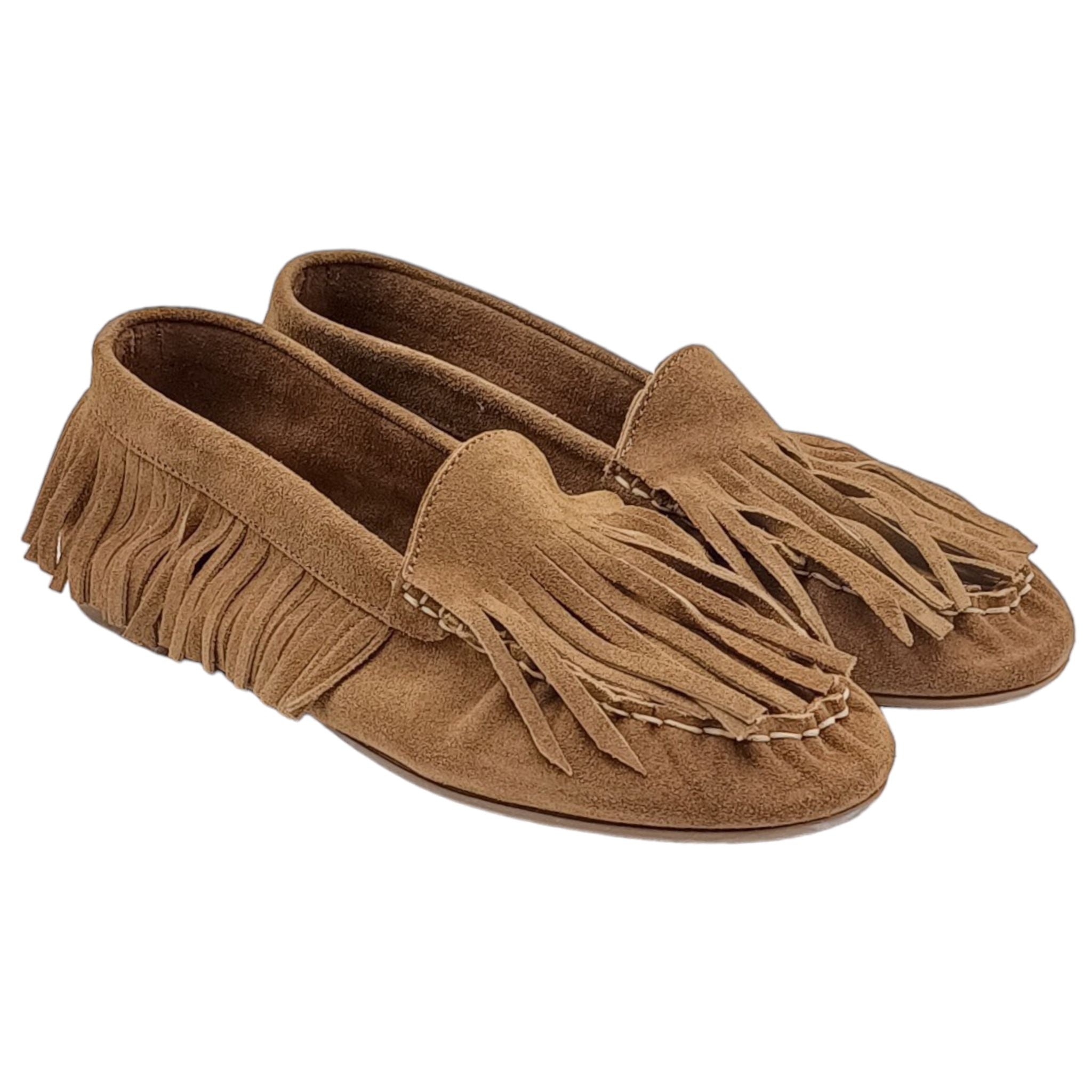 Camoscio Beige Mocassino Donna Scamosciato HISTORY541 Mocassino