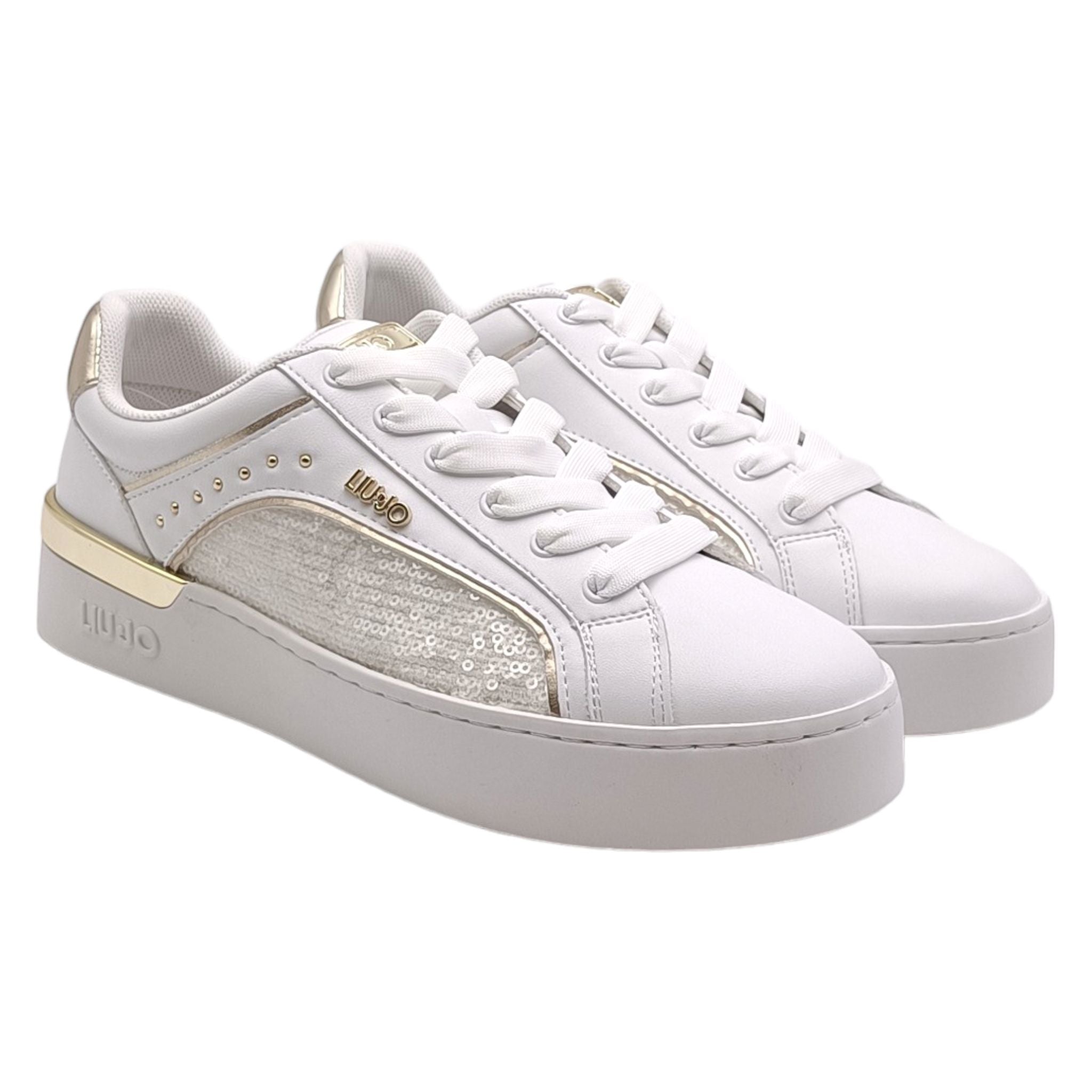 LIU JO SILVIA 23 - - Sneakers Donna Scarpe con lacci pelle LIU JO SILVIA 23 - - Sneakers Donna Scarpe con lacci pelle