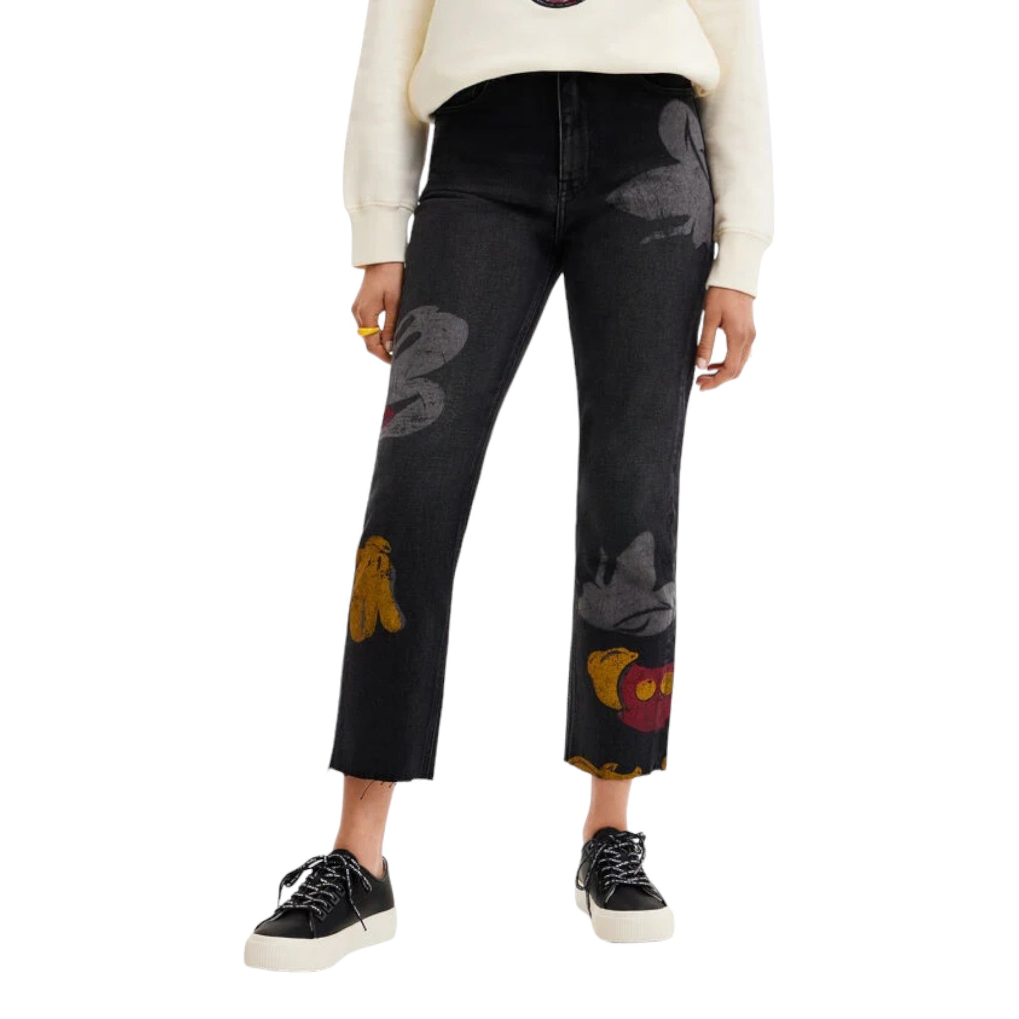 Desigual Jeans Disney Donna Desigual Jeans Con Topolino Donna
