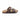 Ciabatta a doppia fascia in pelle Donna Free Life 1758D T.MORO