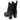 Beatles donna in pelle con carrarmato JUST JUICE F065 GANGE NERO