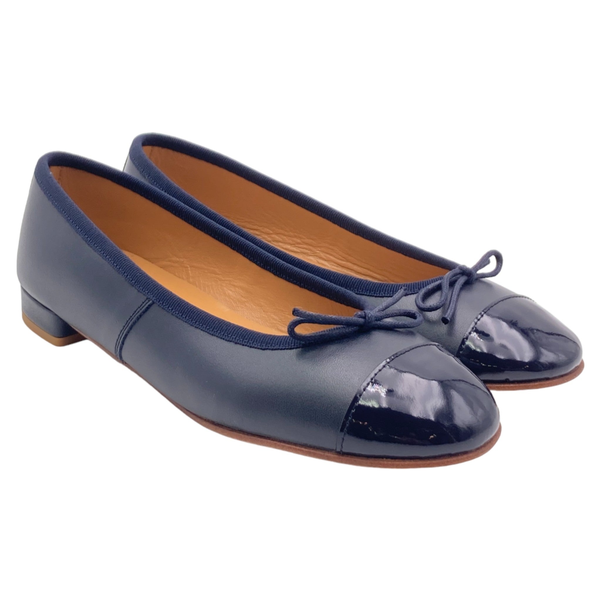 Scarpe Ballerine Blu Vernice Brigitte Ballerina Donna 1044 Nappa