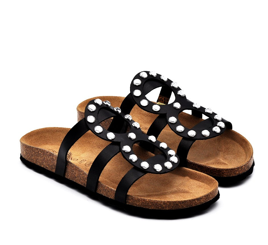 Birkenstock Arizona Ciabatte Sabot Donna Grunland In Pelle Con