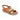 Sandalo in pelle color cuoio con strass Donna Lux 5076