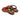sandalo donna pelle Civico 1600 rosso/t.moro