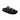 Ciabatta in pelle nera con medagliette dorate Donna Grunland Cb0829