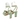 Sandalo tacco alto in ecopelle Braccialini R1 lt green
