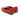 Ballerina donna nabuk Frau 51H4 con morsetto centrale rosso