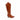 Texano donna color cuoio in ecopelle King of Hearts D8183