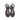Sandalo nero con borchie oro e cinturino in caviglia Donna Gold&Gold Gd243