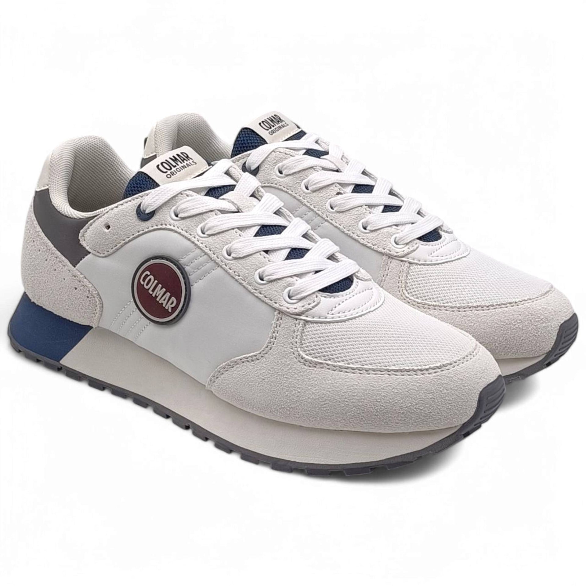 TRAVIS AUTHENTIC - Sneakers basse - white/navy/khaki TRAVIS AUTHENTIC - Sneakers basse - white/navy/khaki