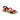 Sandali bassi donna Lux in pelle rossa/t.moro 3269