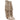 Stivali texani donna ecopelle con frange King of Hearts Olivia taupe