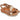 Sandalo in pelle color cuoio con strass Donna Lux 5076