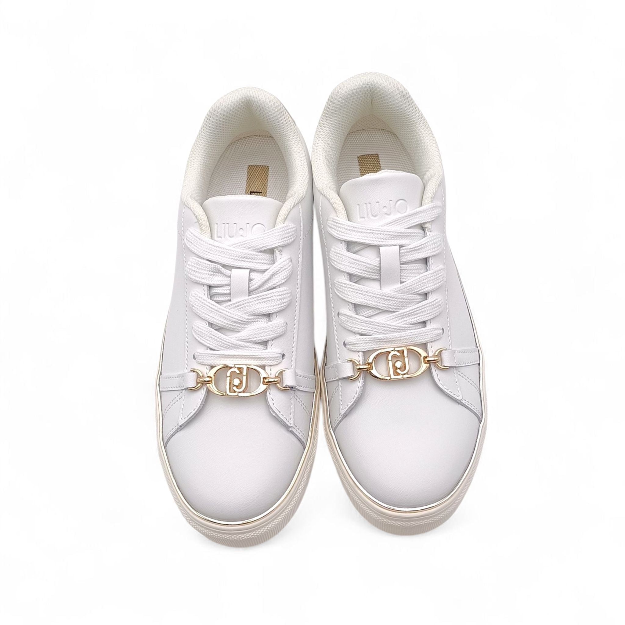 LIUJO BA3011 Cleo White Sneakers moda Donna pelle bianca - Vitiello Calzature LIUJO BA3011 Cleo White Sneakers moda Donna pelle bianca - Vitiello Calzature