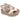 Sandali con zeppa donna Lux in pelle bianca/beige 6576