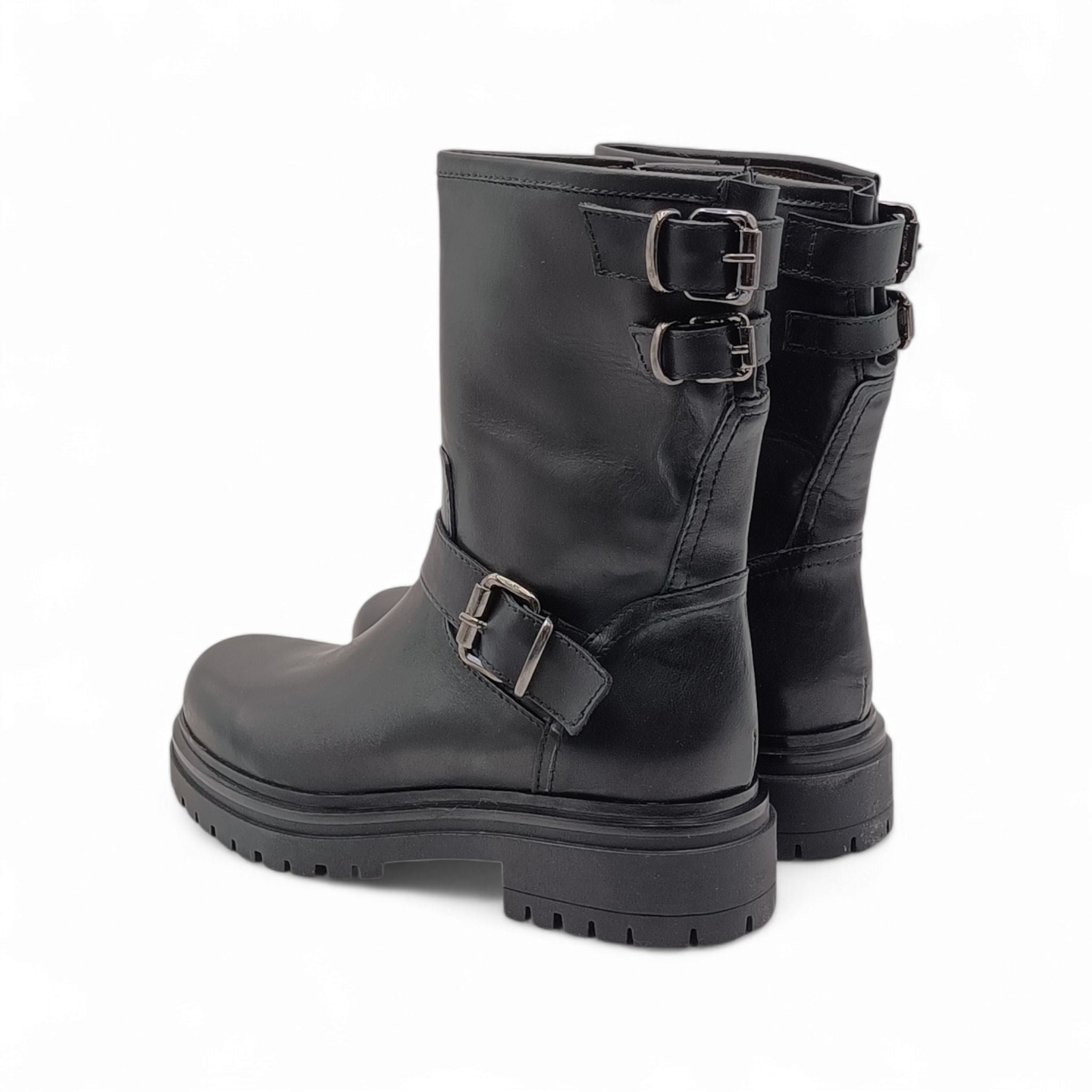 LUX Stivaletti Biker Donna pelle Lux 3783 nero