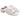 Ciabatte con tacco donna King of hearts in ecopelle bianca FG12