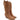 Texano donna con ricami color cammello in eco_camoscio King of Hearts
