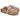 Sabot donna EKP in pelle laminata beige e pietre luminose 4197