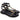 Sandali Donna Nero King of hearts in ecopelle nera GD470