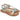 Sandali bassi donna Lux in pelle azzurra/platino 32102