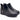 Stivaletto donna in pelle nera con elastico Frau 53L2