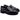 Mocassino donna in pelle nera lucida Frau 79Q4