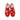 Sneaker donna Emanuelle in tessuto/camoscio rosso Vee 461P-903-100-P011M