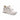 Sneaker donna con zeppa Keys pelle/tessuto bianco K-11810