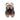 Sandali con zeppa donna Lux in pelle nera 7292