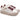 Sneakers Donna Ecoepelle GB1003 Bianca-Bordo Gold&Gold