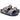 Ciabatta donna doppia fascia in cavallino zebrato BIO BIO KAROL