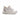 Sneaker donna con zeppa Keys pelle/tessuto bianco K-11810