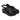 Sandalo Donna con zeppa in pelle Lux 6574 NERO