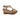 Sandali con zeppa donna Lux in corda color cipria laminata beige 7558
