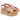 Sandali donna con zeppa Keys in pelle nude 12302