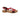 Sandali bassi donna Lux in pelle rossa/t.moro 3269
