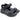 Sandalo nero sportivo con strappo Donna SKECHERS 119226