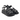 Sandalo zeppa da donna in pelle Shaddy 100220019 LEATHER BLACK