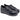 Sneakers donna in morbida pelle/tessuto nero con plantare estraibile Grunland NILE SC5399 68