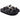 Ciabatta in pelle nera con medagliette dorate Donna Grunland Cb0829