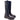 Stivale donna in pelle nera con carrarmato Frau 56L5