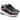 Sneakers Donna in pelle nera con dettaglio animalier e zeppa Keys K11240